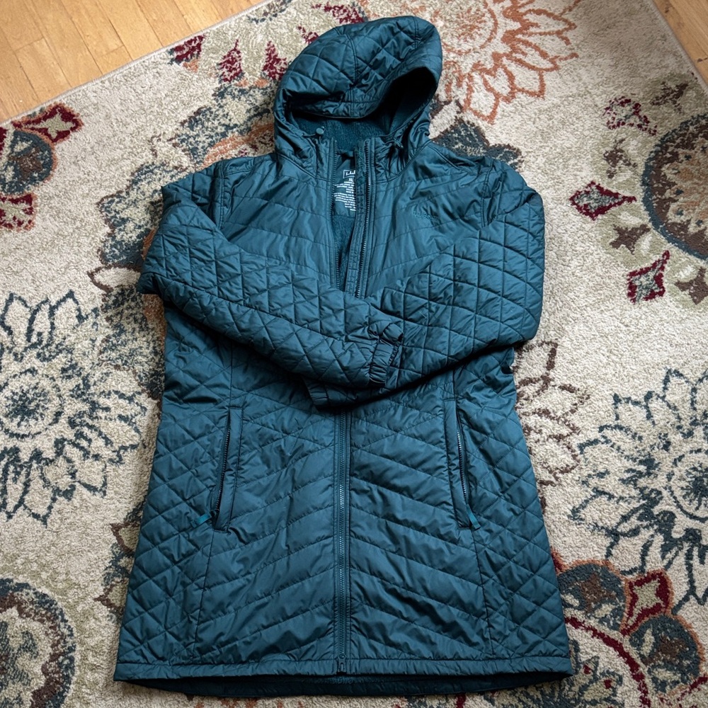 L.L. Bean Women's Teal Quilted Puffer Jacket